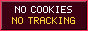 No cookies, no tracking
